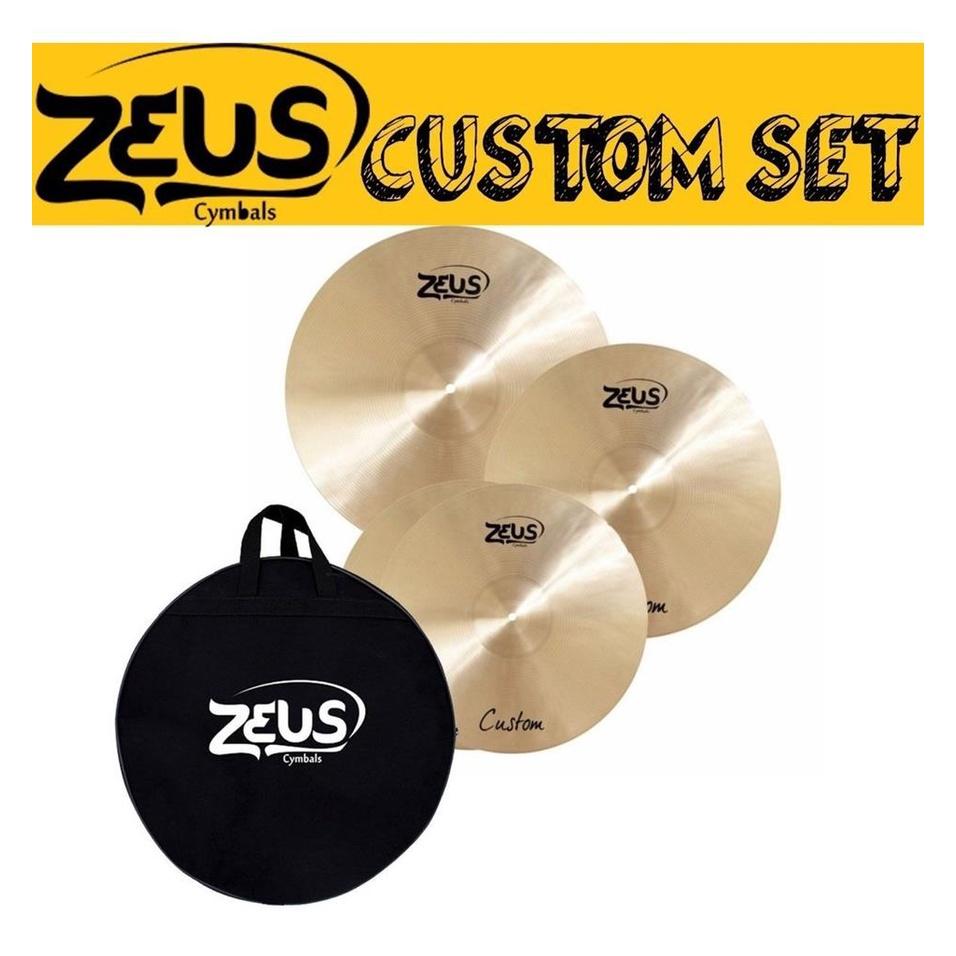 Kit De Pratos Zeus Custom Set C Traditional + Bag