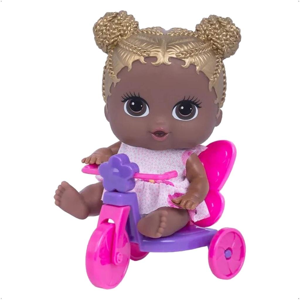 Brinquedo Boneca Lil Cutesies Sortido Em Vinil 19cm Com Chupetinha Cotiplas