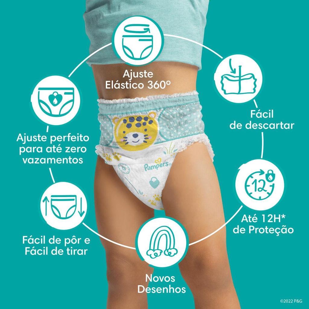 Fralda Pampers Pants Ajuste Total Xg Com 132un