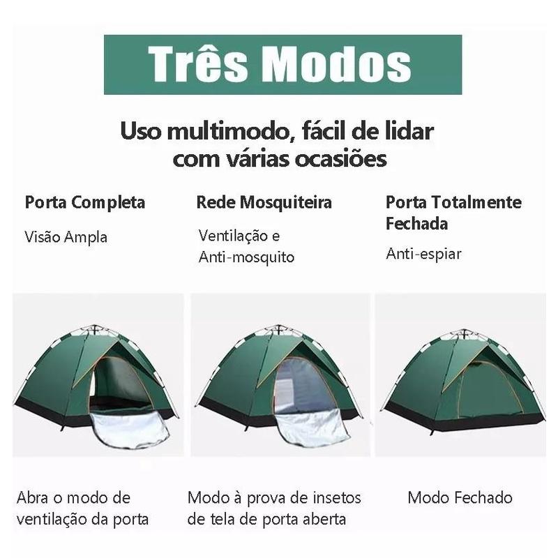 Joyfox Barraca Camping Acampamento 4/5 Pessoas Automatica Barraca De Acampamento