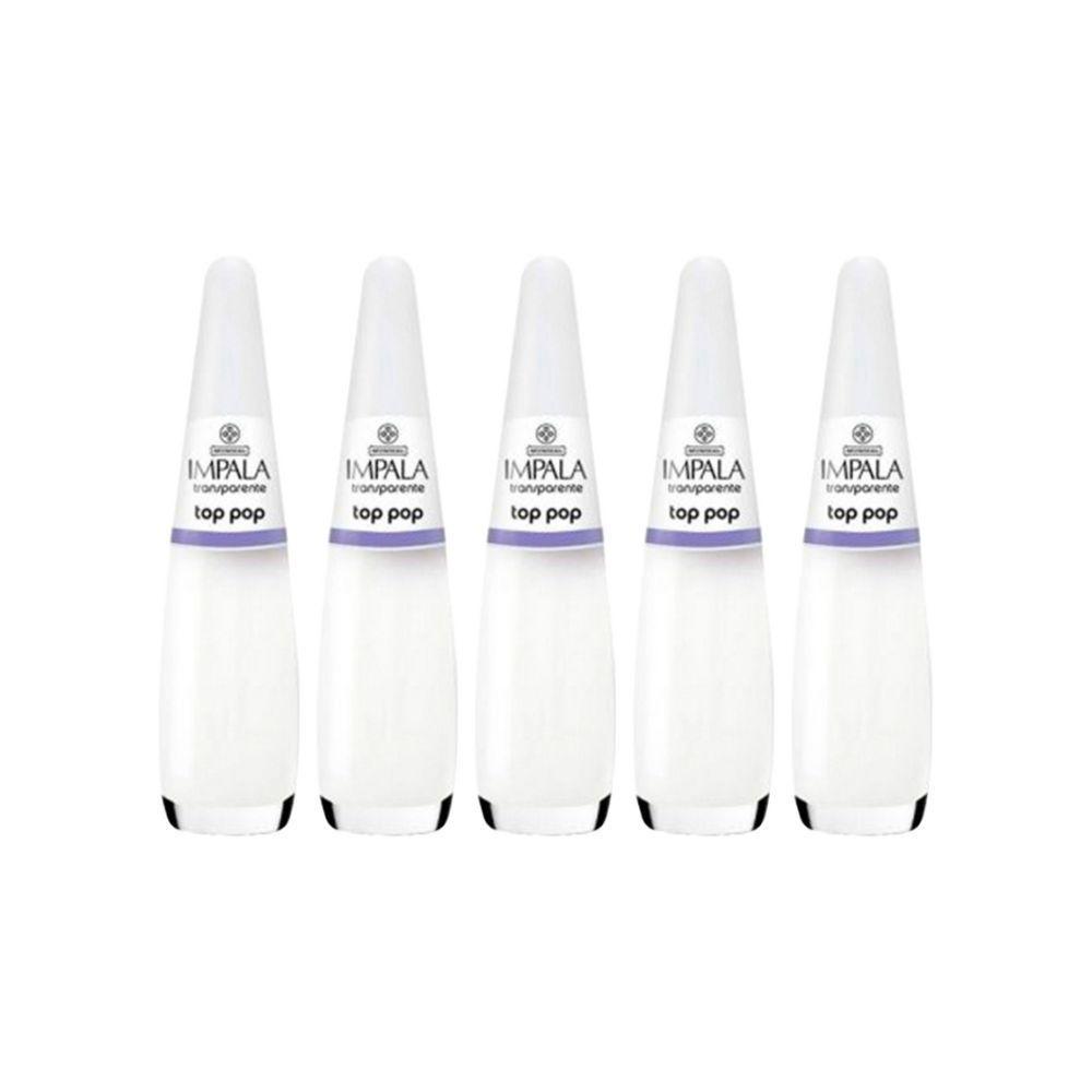 Kit Esmalte Impala Transparente Top Pop (5 Unidades)