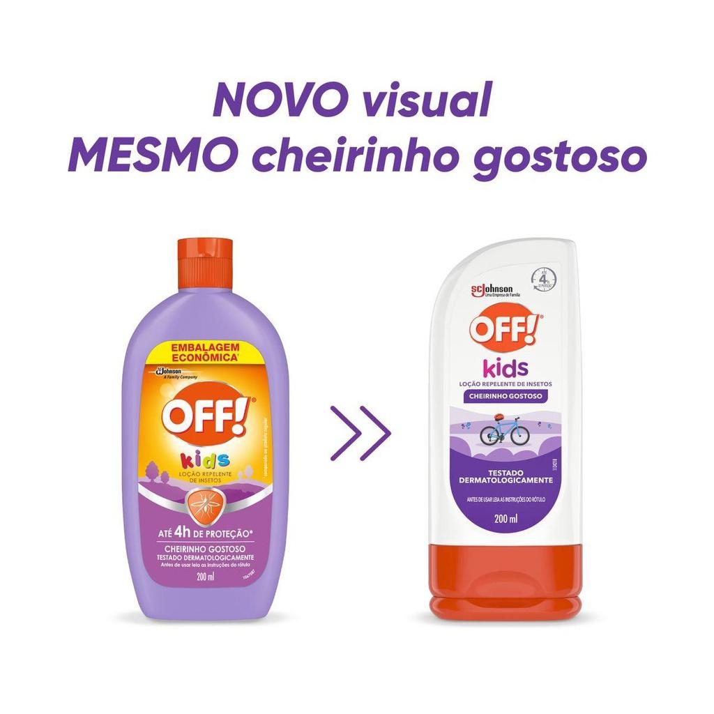 Kit 2 Repelente De Insetos Off Kids Loção 200ml