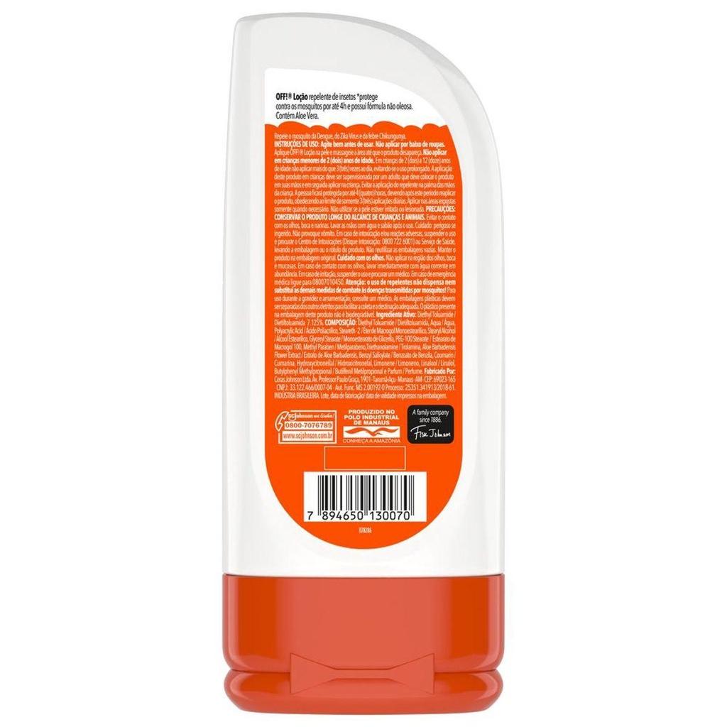 Repelente De Insetos Off Loção Family 200ml