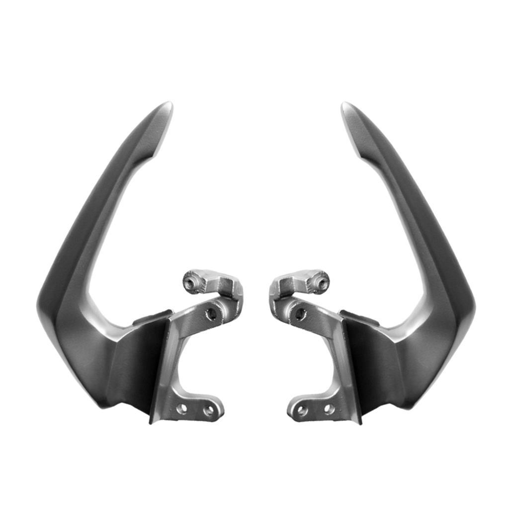 Par Alca Lateral Traseira Esportiva Prata Moto Titan 160