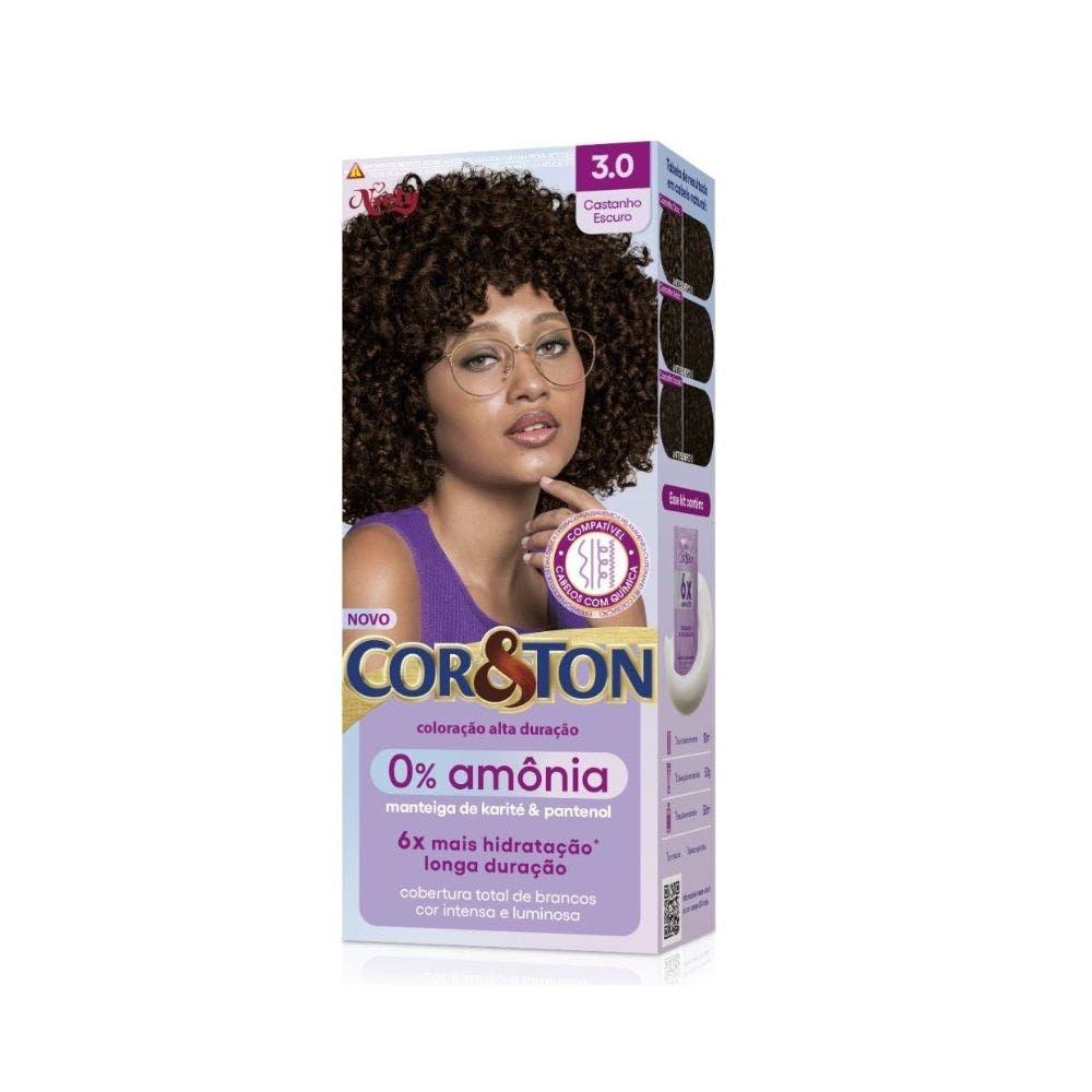 Tintura Cor Ton Niely 0 Amônia 3.0 Castanho Escuro