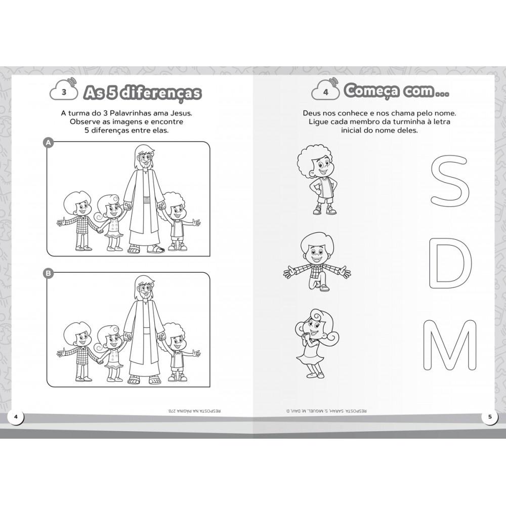 Livro 3 Palavrinhas - 365 Atividades E Desenhos Para Colorir