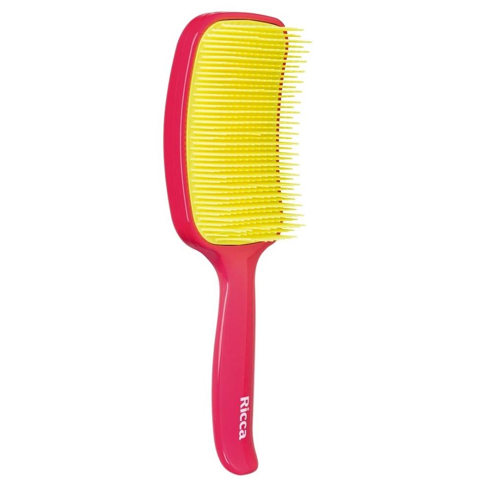 Escova De Cabelo Ricca Raquete Flex Pink 450