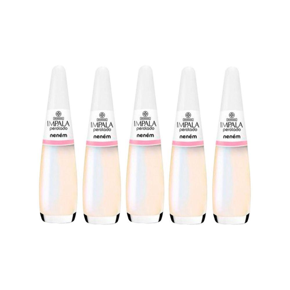 Kit Esmalte Impala Perolado Nenem (5 Unidades)