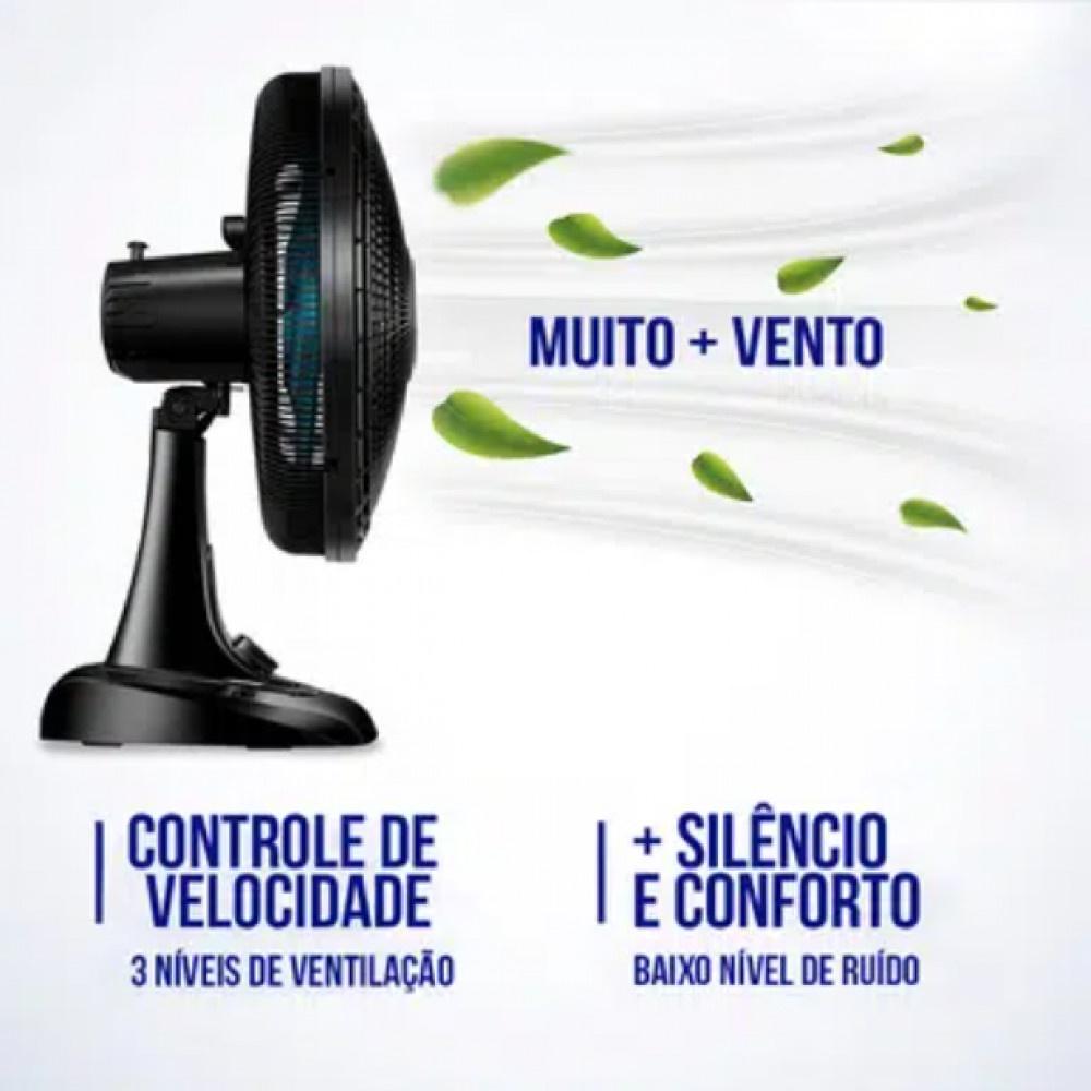 Ventilador De Mesa Mondial Super Power 40cm 6 Pás 3 Velocidades Vsp-40-ap