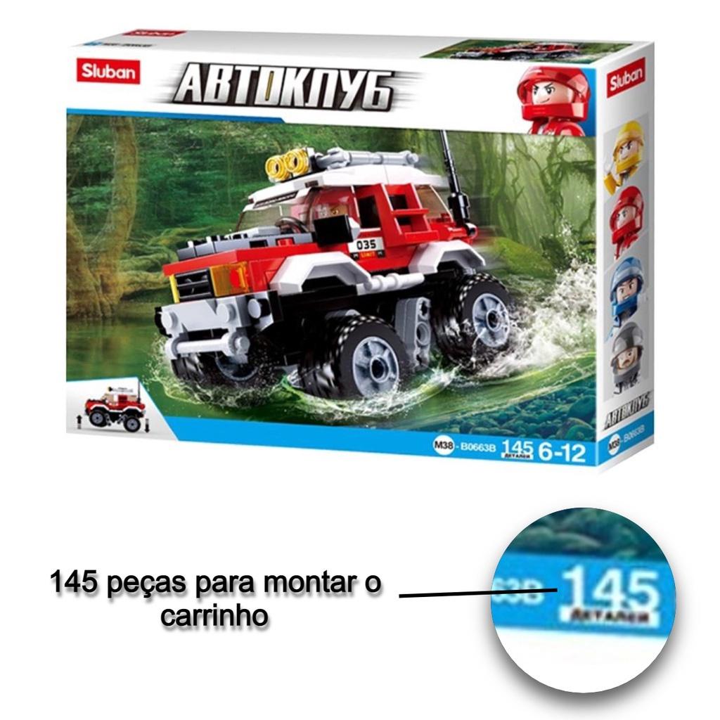 Brinquedo De Montar Carrinho Cubic Adventure Off-road 145 Peças Multikids