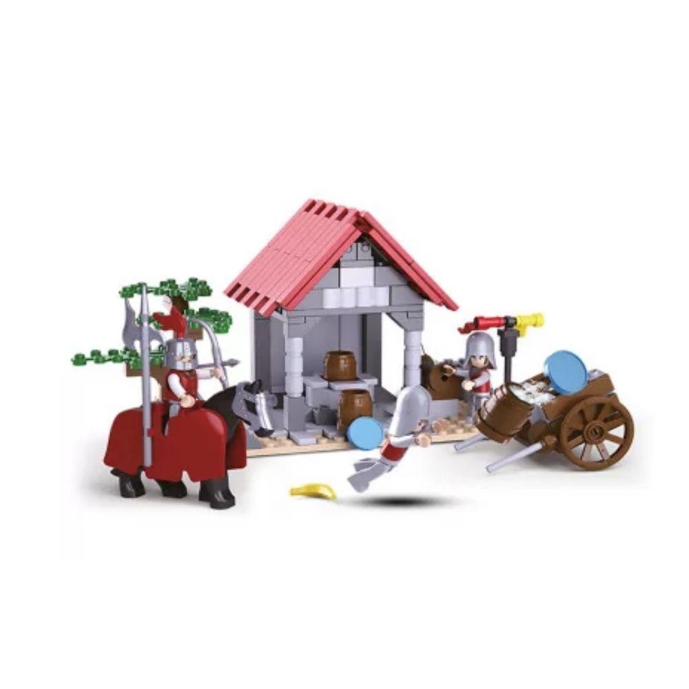 Blocos De Montar Cavaleiros Poço D Água 237 Peças Multikids