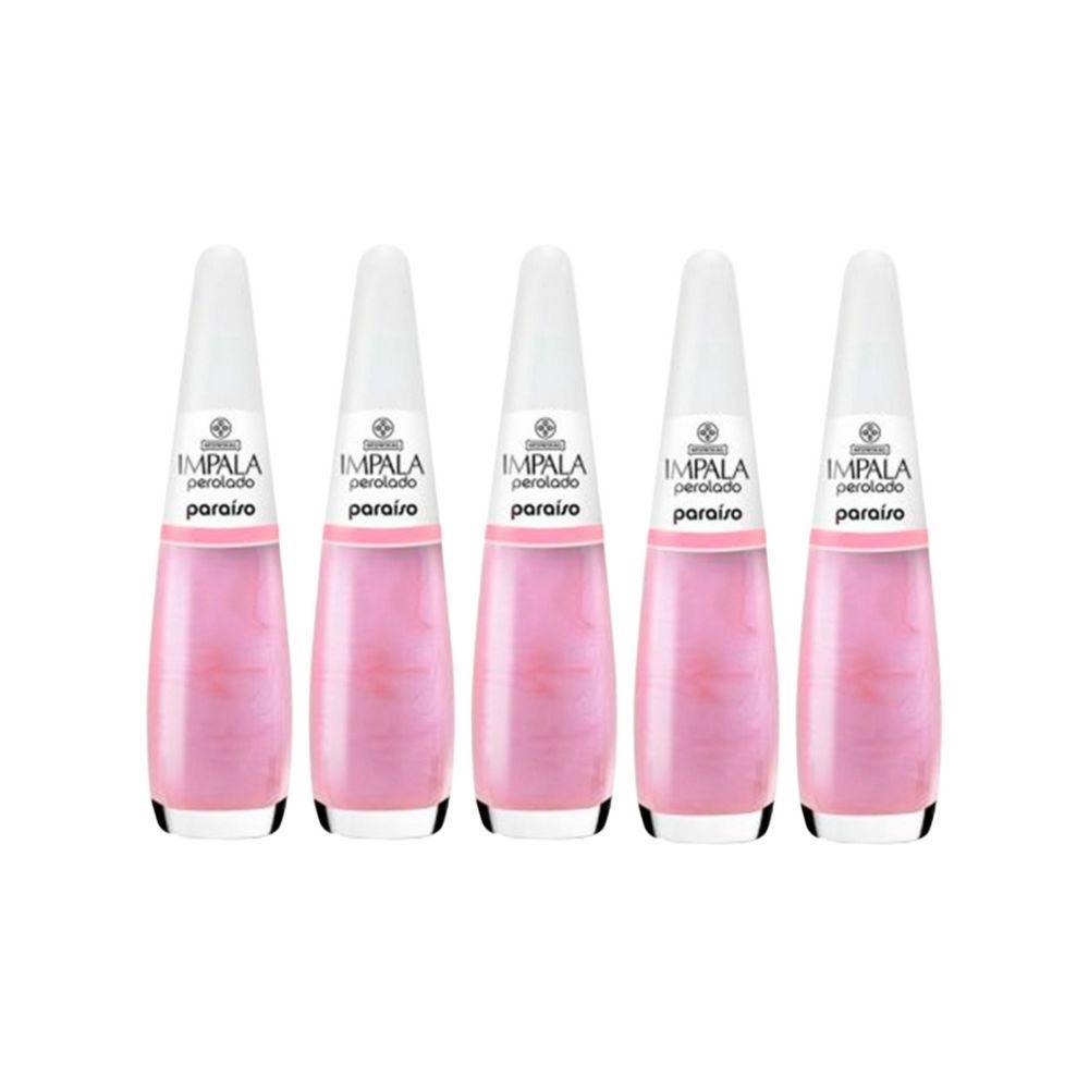 Kit Esmalte Impala Perolado Paraiso (5 Unidades)