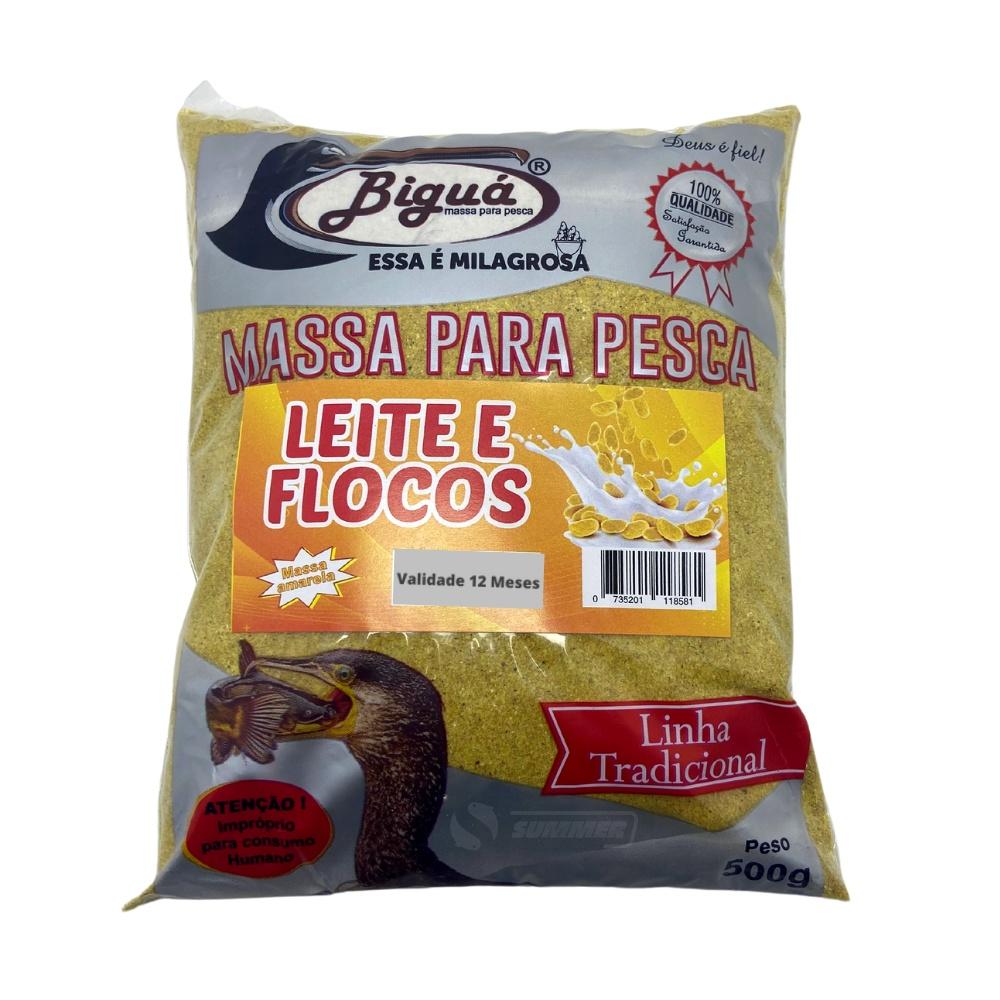 Kit 4 Pacote De Massa Para Pesca Bigua 500g Diversos Sabores