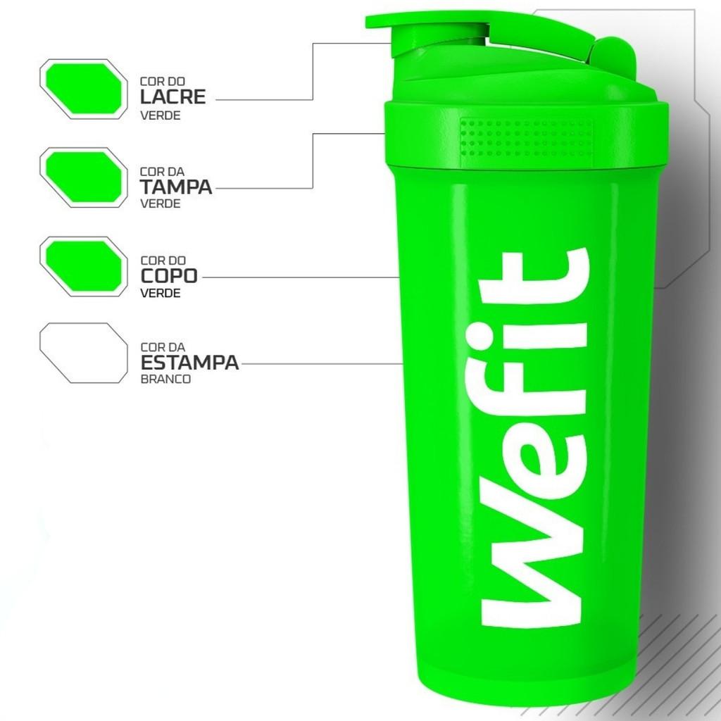 Coqueteleira Wefit 600ml Estampada - Total Verde