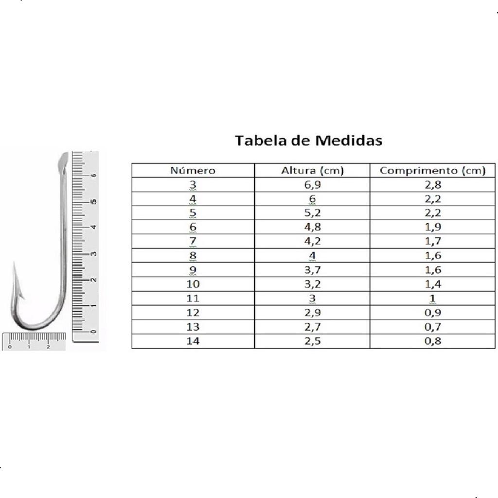 Anzol 65732es Marine Sports Caixa C/100peças Nickel Profissional