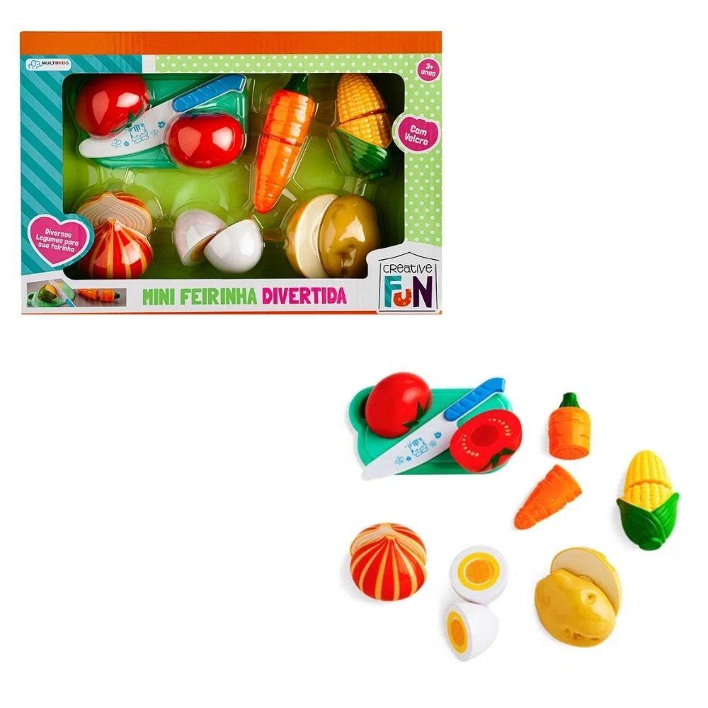 Creative Fun Mini Feirinha Divertida 6 Legumes Com Velcro Multikids