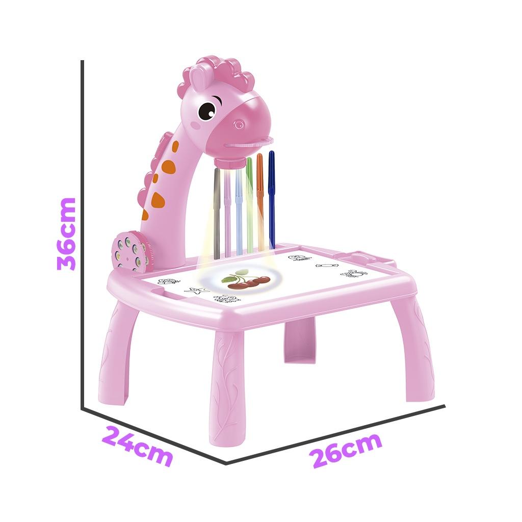 Mesa Lousa Projetora De Desenhos Infantil C/Som - Castela