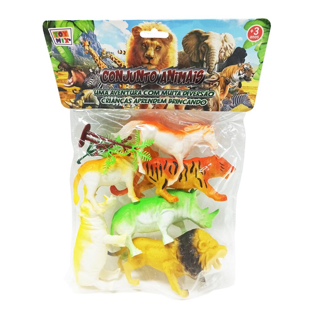 Miniaturas Animais Fazenda Floresta De Plástico Brinquedo Modelo Pequeno