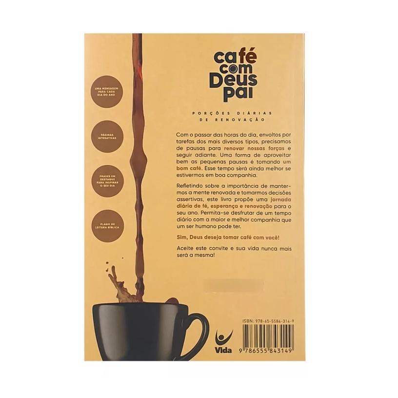 Livro Devocional Café Com Deus Pai 2023 + Café Com Deus Pai Kids Junior Rostirola