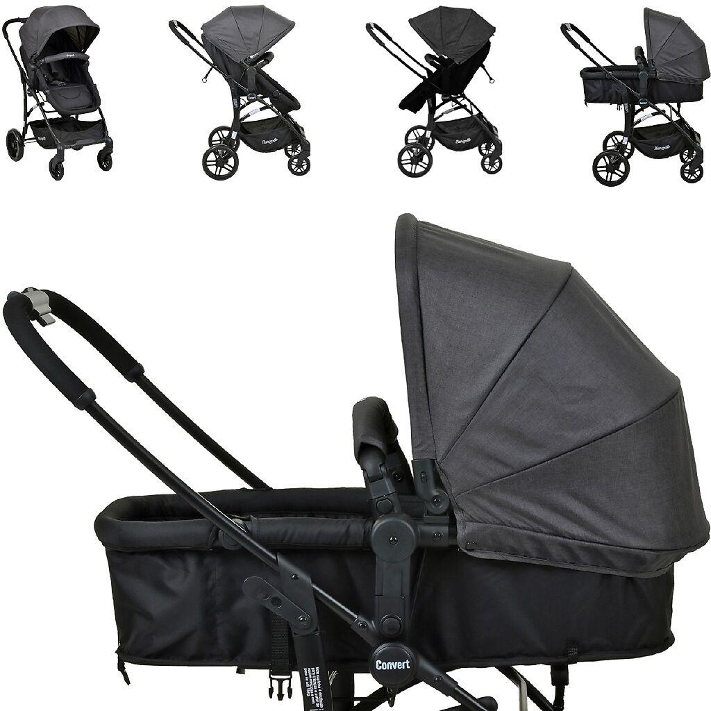 Carrinho De Passeio Burigotto Convert Moises Dark Grey