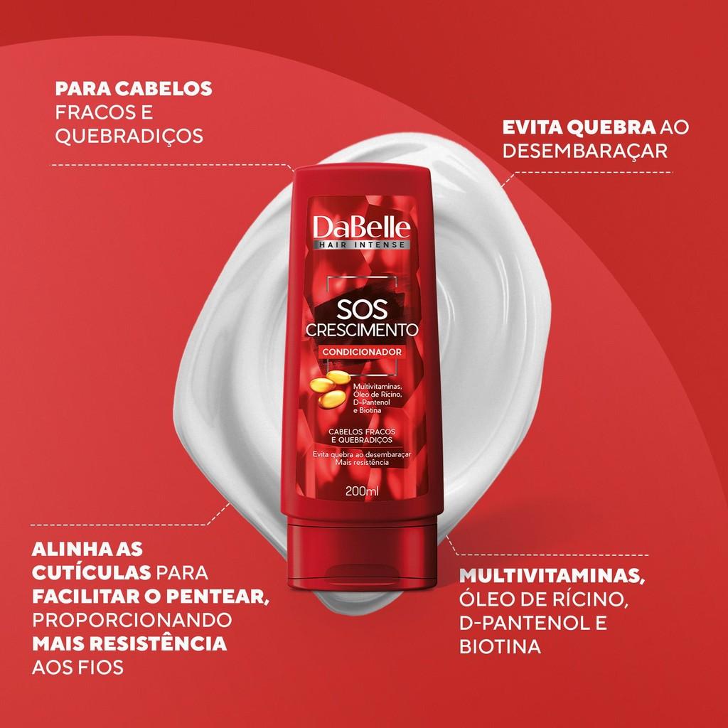 Kit Shampoo E Condicionador Sos Crescimento - Dabelle Hair