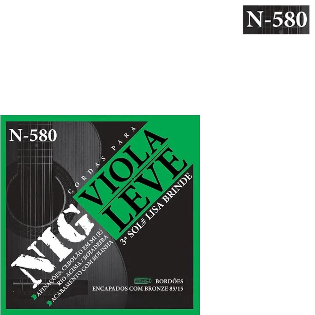 Encordoamento Viola Leve Nig N580 85/15 Prn580l