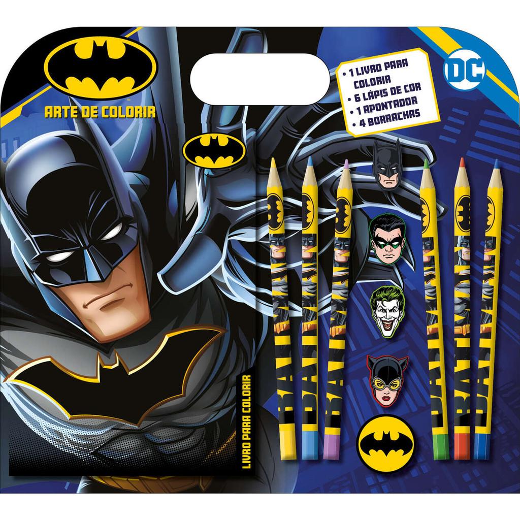Batman Arte De Colorir - Com Lápis De Cor
