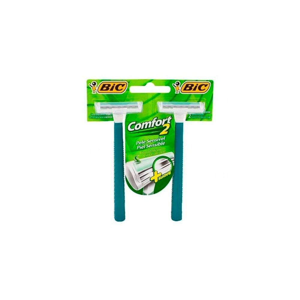 Aparelho De Barbear Bic Comfort 2 Twin Sensivel C/2un