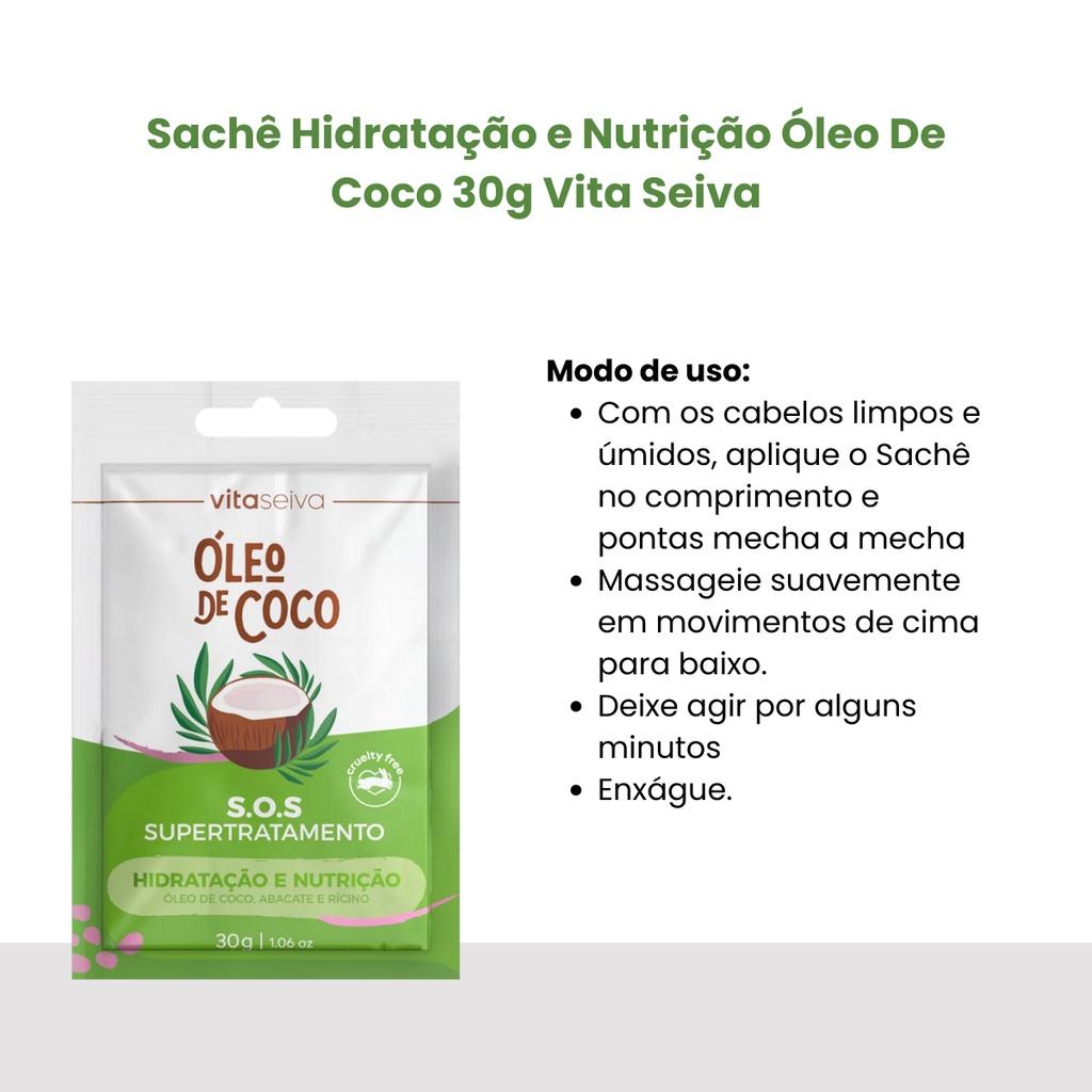Sache Creme Hidtratação Profunda Coco 30G Vita Seiva