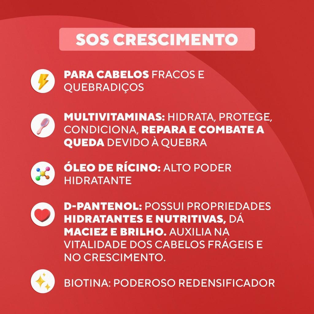 Tônico Fortificante Sos Crescimento - Dabelle Hair 100ml