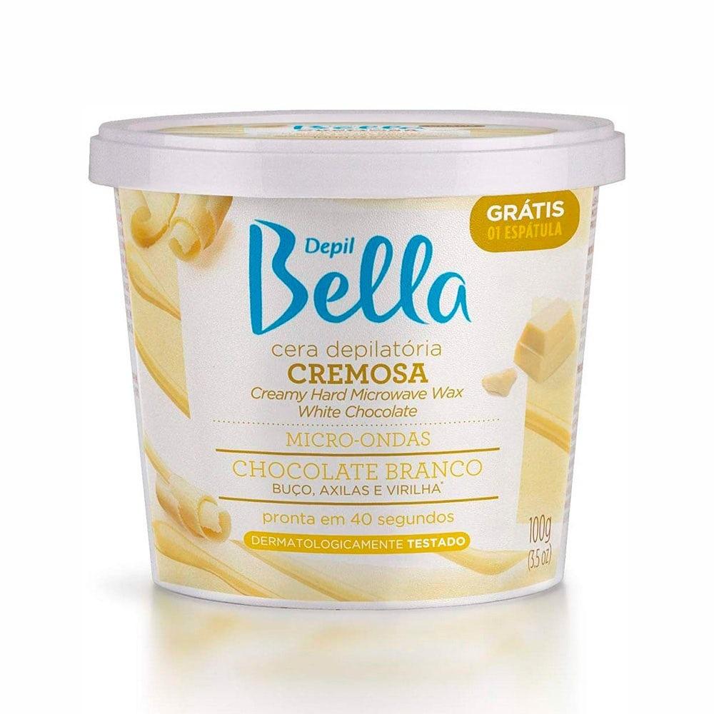 Cera Depilatória Depil Bella Micro Chocolate Branco 100g