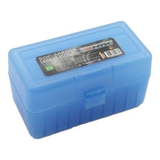 Caixa Para Munição Ntk Para 50 Munições Calibre.762 - Azul