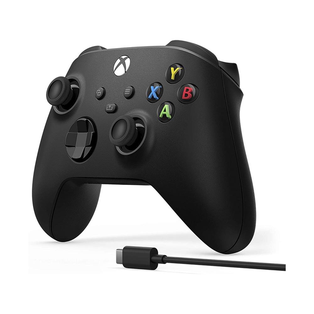 Controle Xbox Series X/s Carbon Black Sem Fio + Cabo Usb-c
