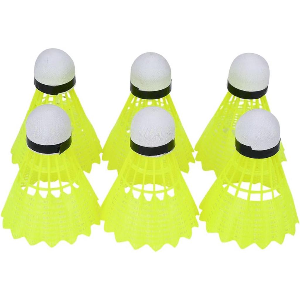 Kit 6 Peteca De Badminton Nylon E Cortiça Tubo Alta Performance Vollo