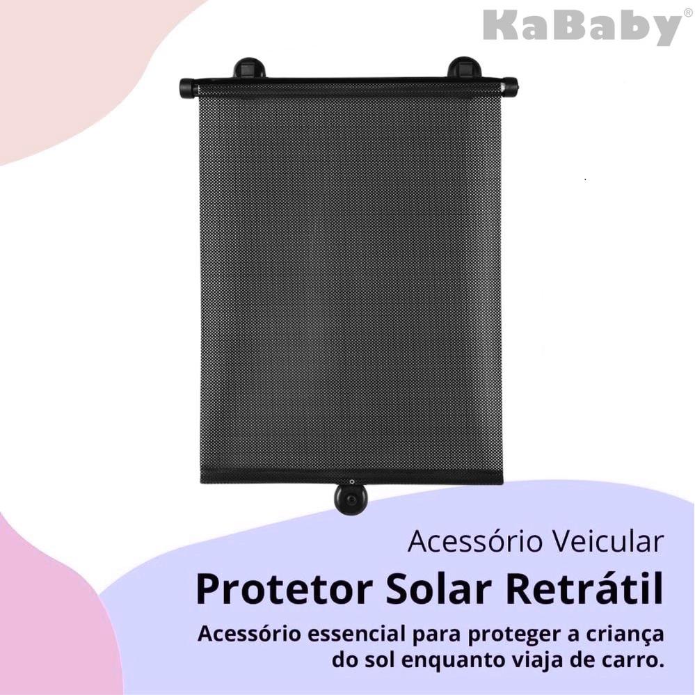 Protetor Solar Infantil Retrátil Ventosa Blackout - Kababy