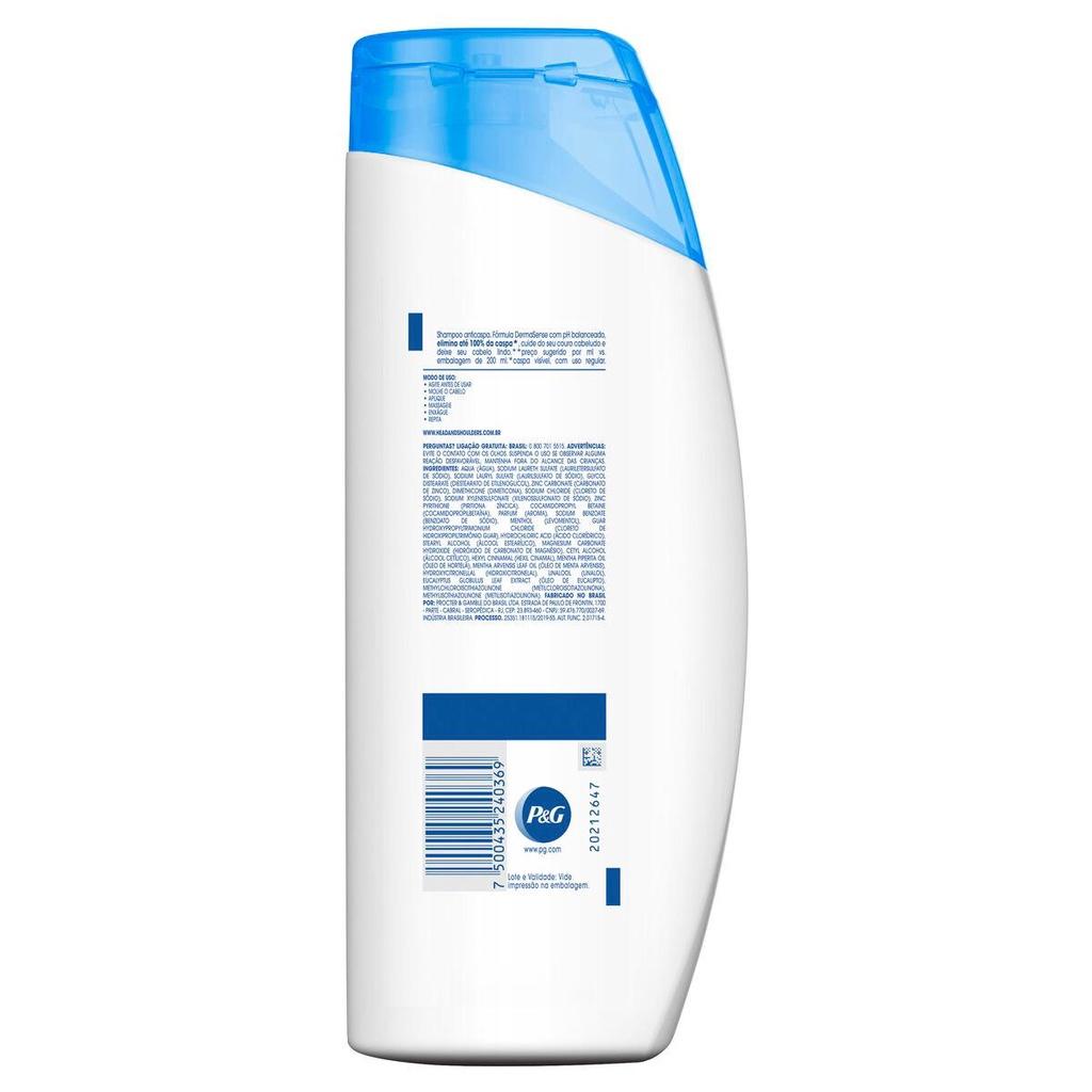 Shampoo Head Shoulders Anticaspa Anticoceira 650ml