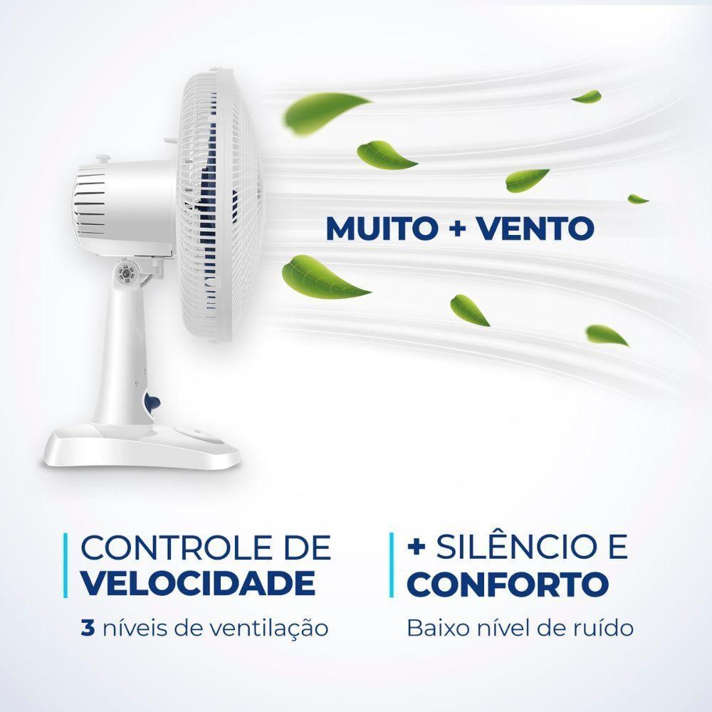 Ventilador De Mesa Mondial Vsp-30-w 30cm Branco