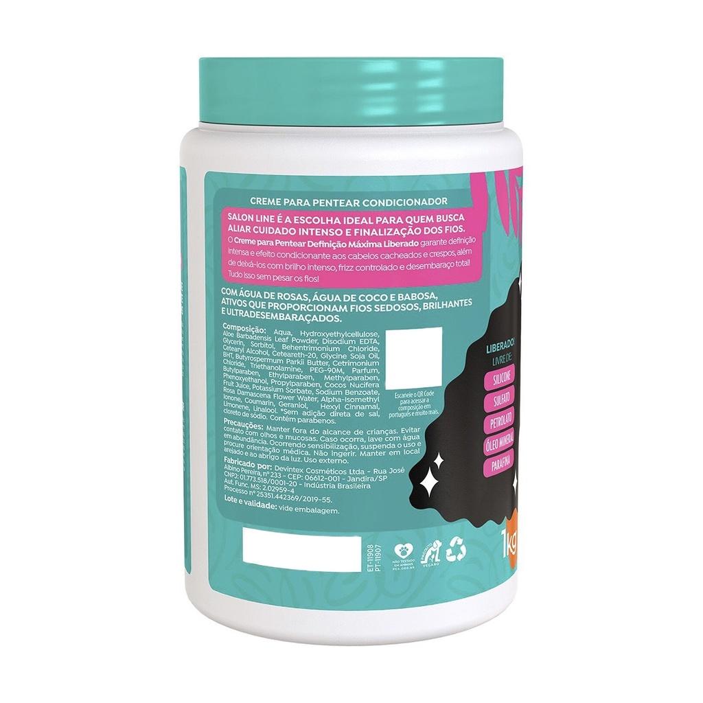 Creme Para Pentear Salon Line Definição Máxima Liberada 1KG