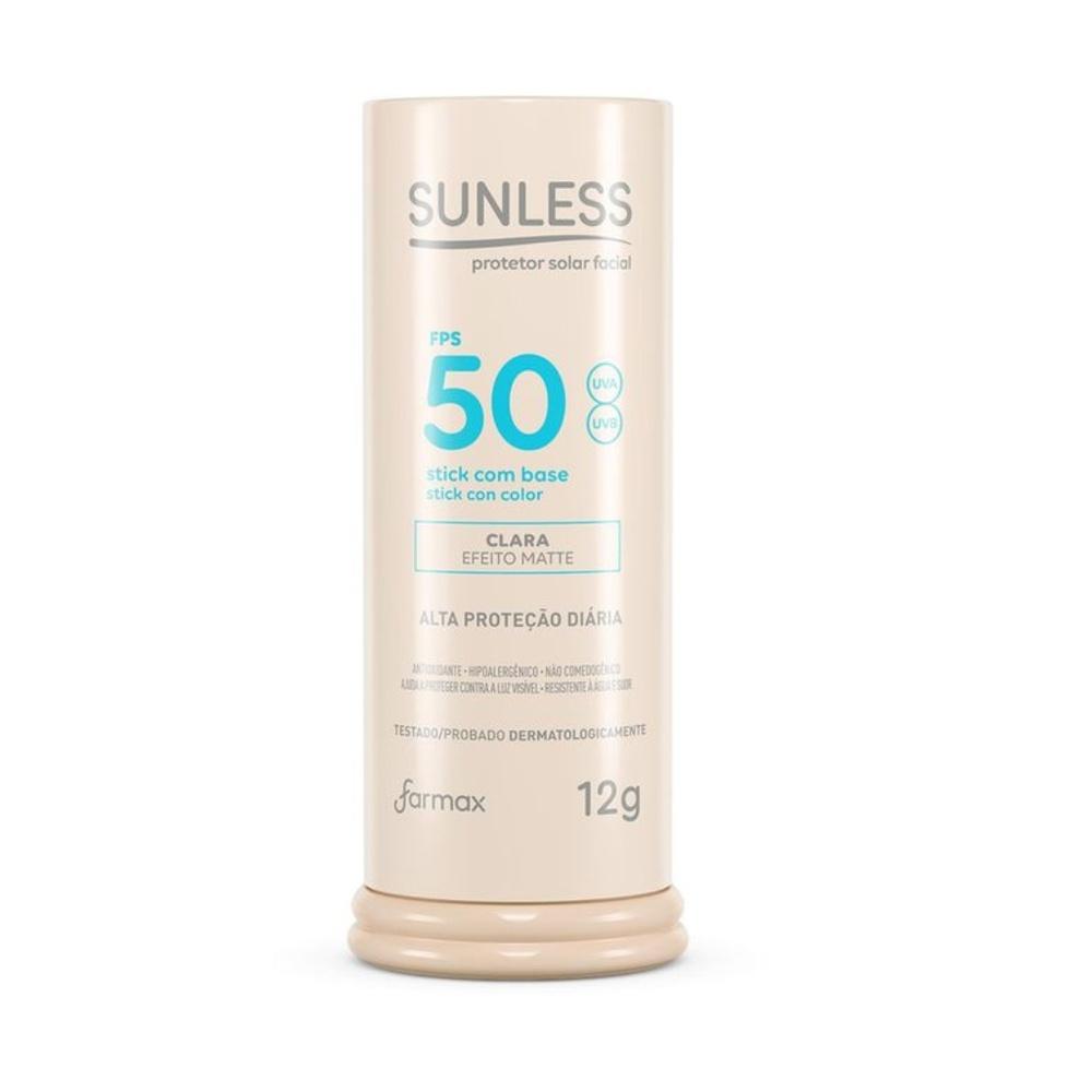 Protetor Solar Stick Com Base Clara Sunless 12G- Farmax
