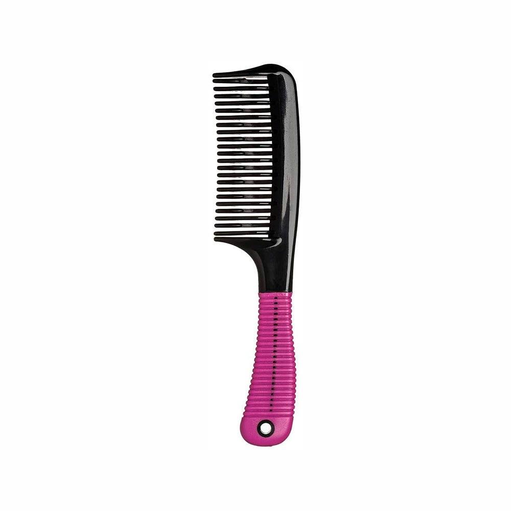 Pente De Cabelo Ricca Dentes Ondulados E Cabo Com Suporte De Borracha