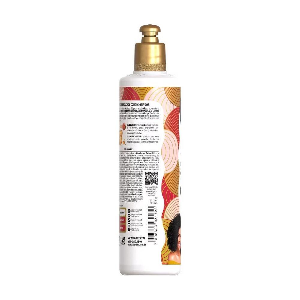 Ativador De Cachos Salon Line Sos Rícino E Queratina 300ml