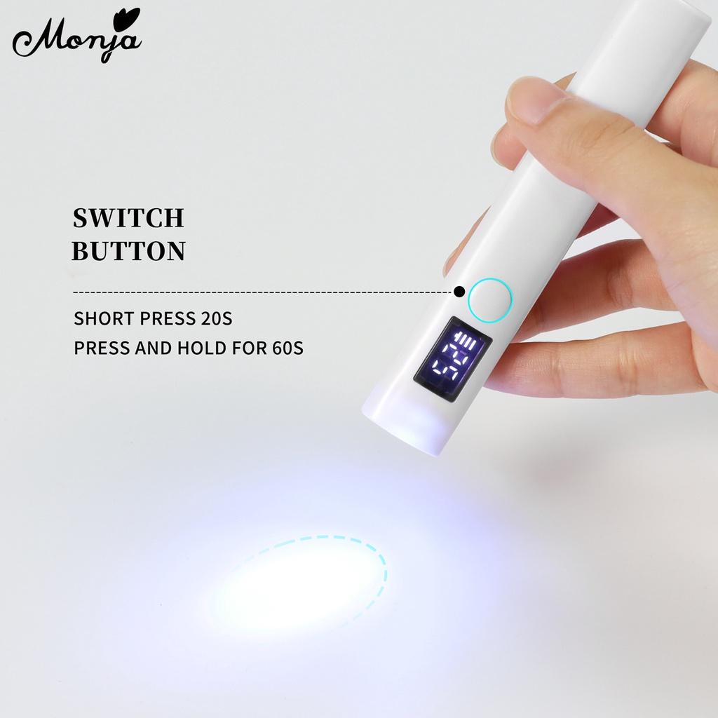 Mini Secador De Unhas Portátil Uv Lanterna LED Branca Secagem Rápida Gel Uv Polonês Ferramentas De Manicure