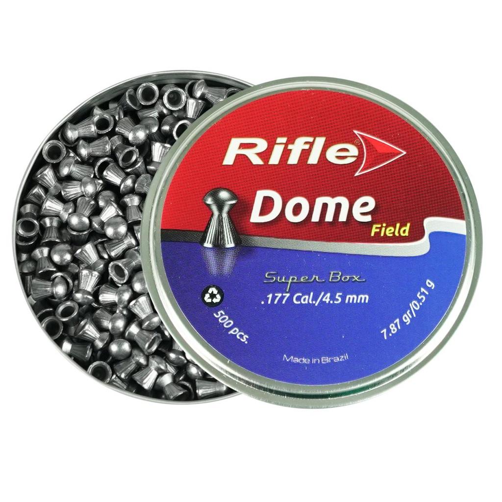 Chumbinho/espingarda 4.5mm Rifle 500un Dome 7.81gr