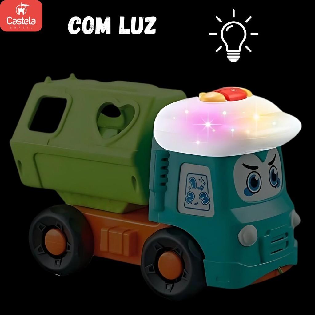 Caminhão Interativo Infantil Formas Com Sons E Luzes Castela