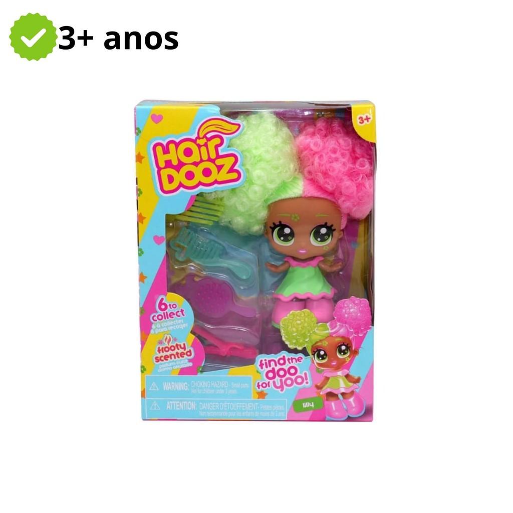 Brinquedo Infantil Hair Dooz Mini Boneca Colecionável Lilly 11cm 3+ Anos Multikids