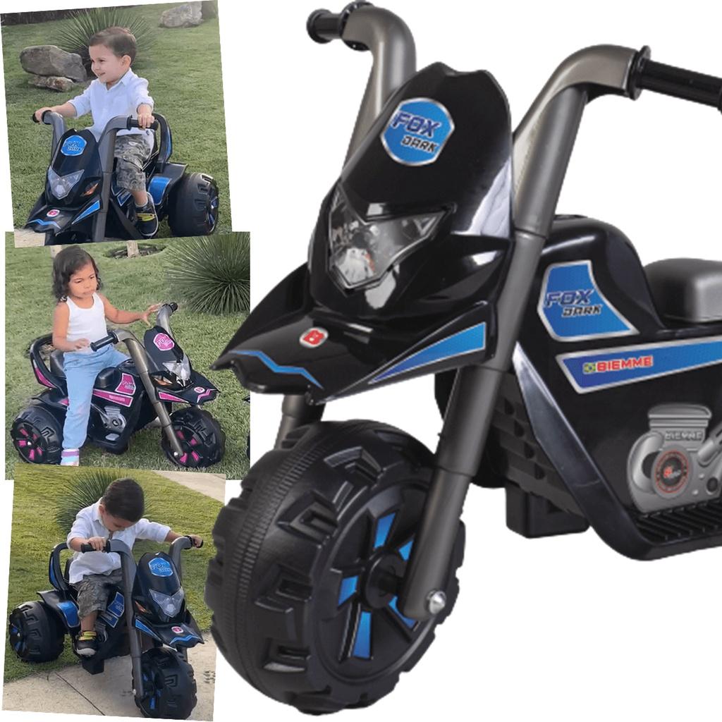 Moto Eletrica Infantil Biemme Fox Dark Azul 6V