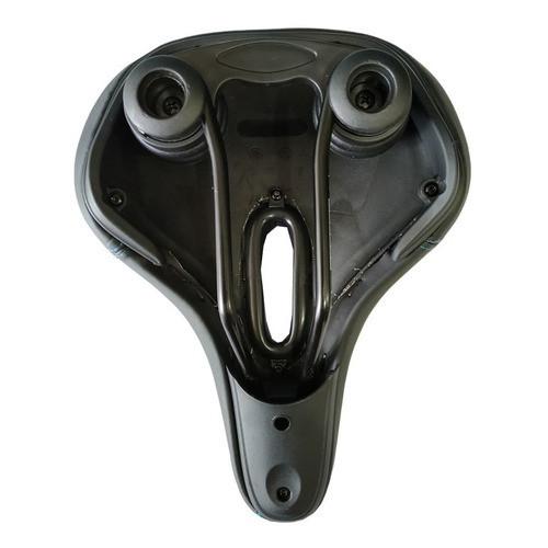 Selim Absolute Com Gel Elastômero Super Confortável Bike Cor Azul