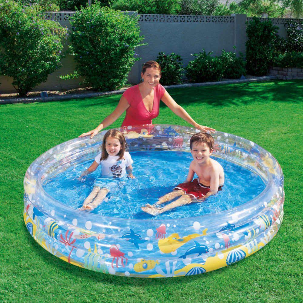 Piscina Infantil Bestway 51004 Deep Dive 282 Litros 3 Anéis Infláveis