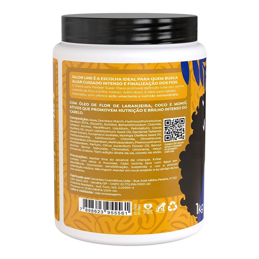 Creme Para Pentear Salon Line Super Óleos 1L