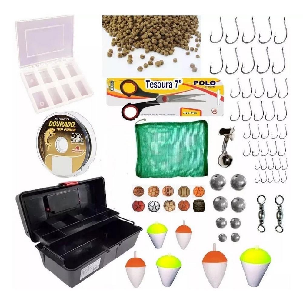 Kit Pescaria Básico Completo Maleta E Itens Summer
